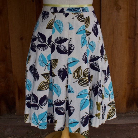 Vintage Souvenir By Noa Noa Retro Tiki Pleated Midi Skirt NWT Woman's Size S - Picture 1 of 17